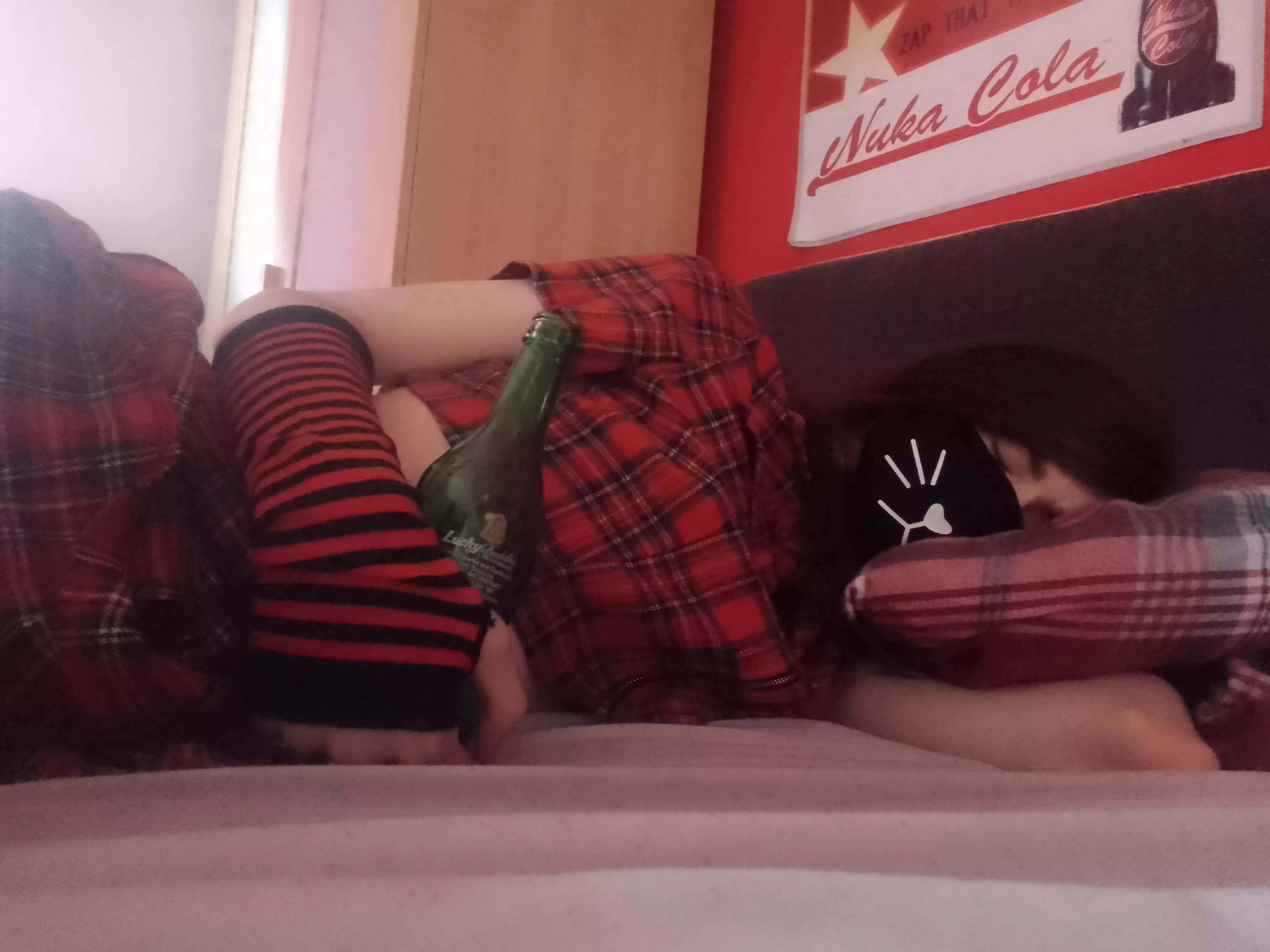 You find me passed out drunk in your bed, what do you do? :0