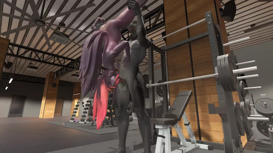 And that's how you work out your arms. (Anthro Heat) [Furry VR]