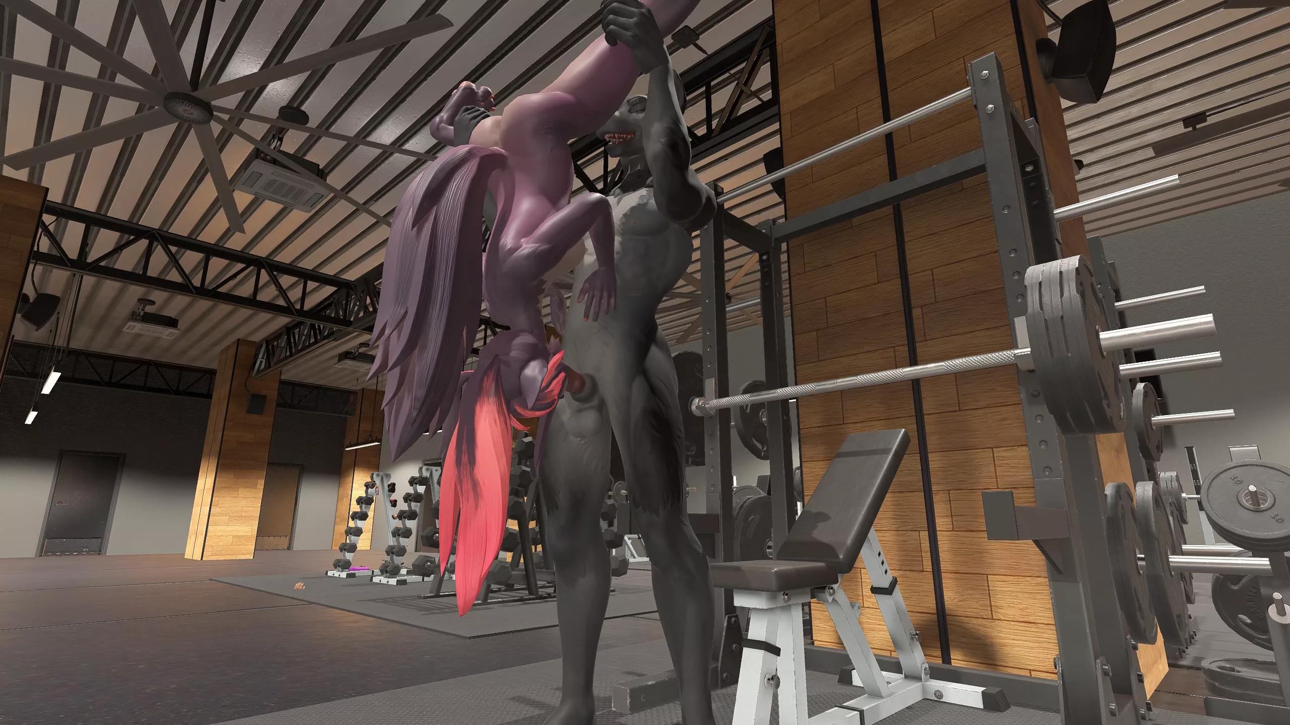 And that's how you work out your arms. (Anthro Heat) [Furry VR]