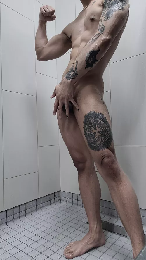 Bro stop looking. I'm showering...