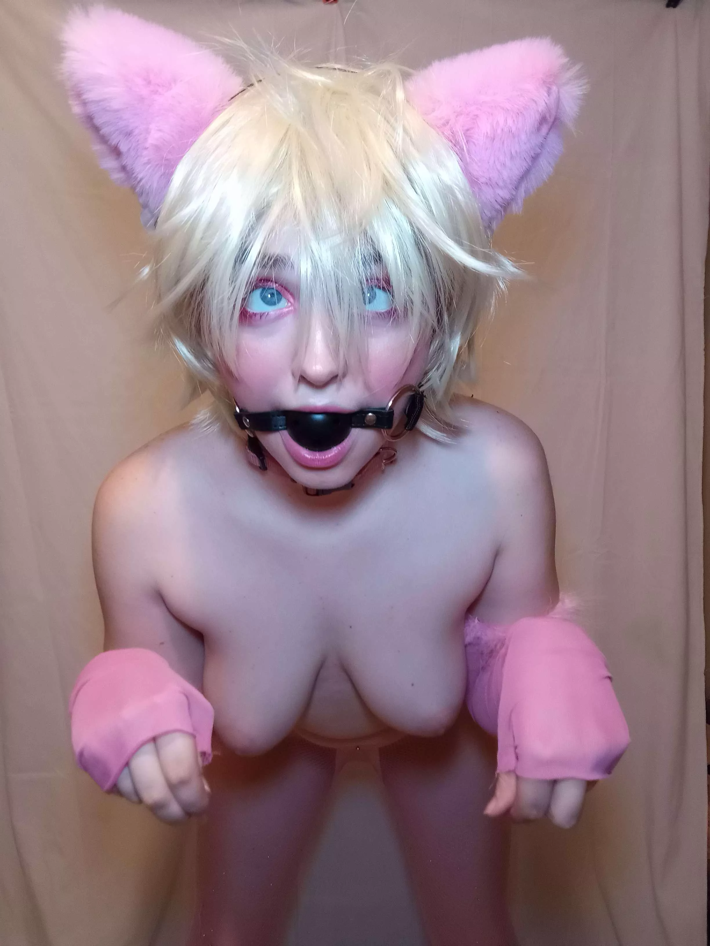 Horny sluts like me should be gagged before being fucked