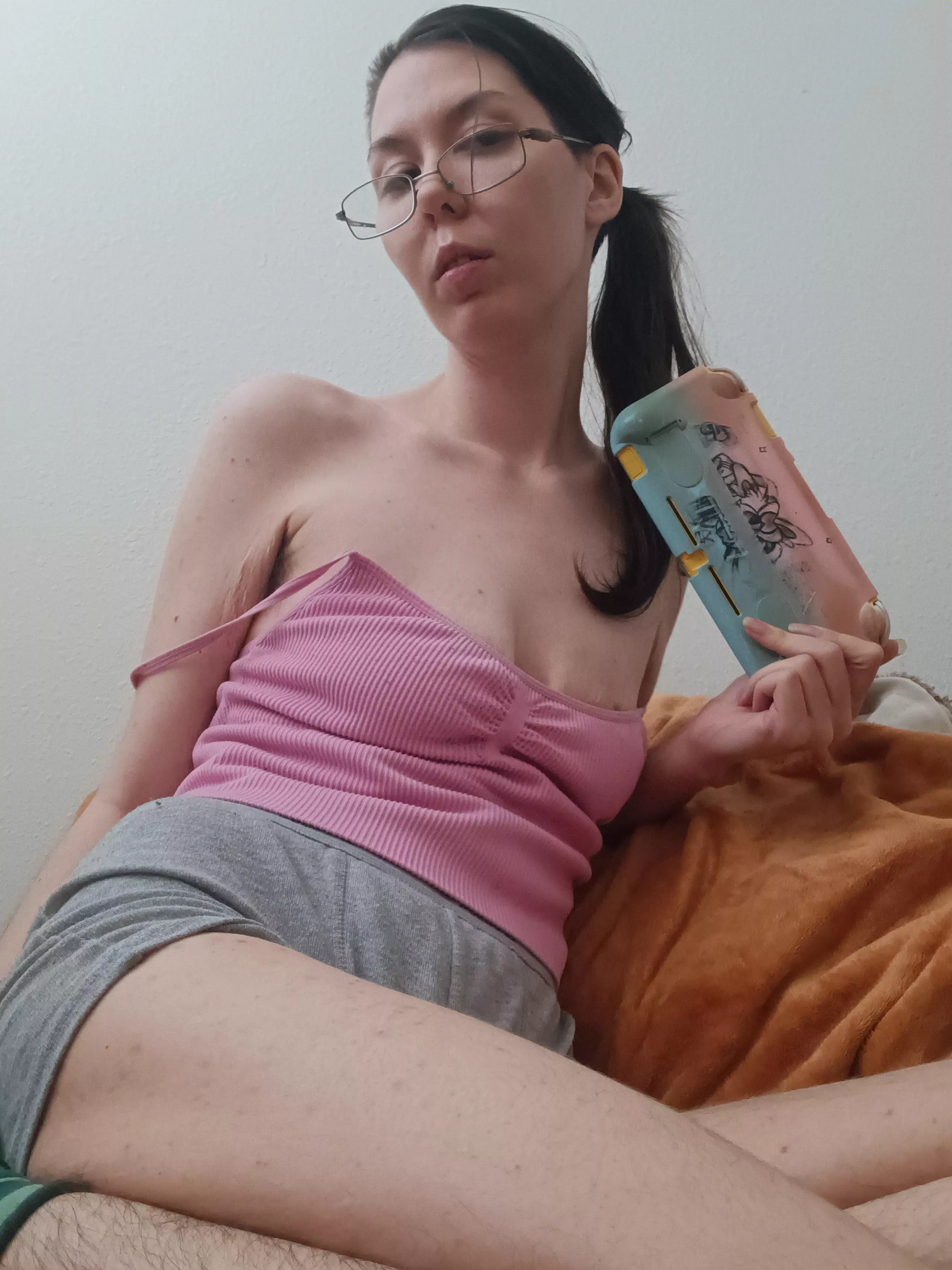 I love being played with while I'm gaming