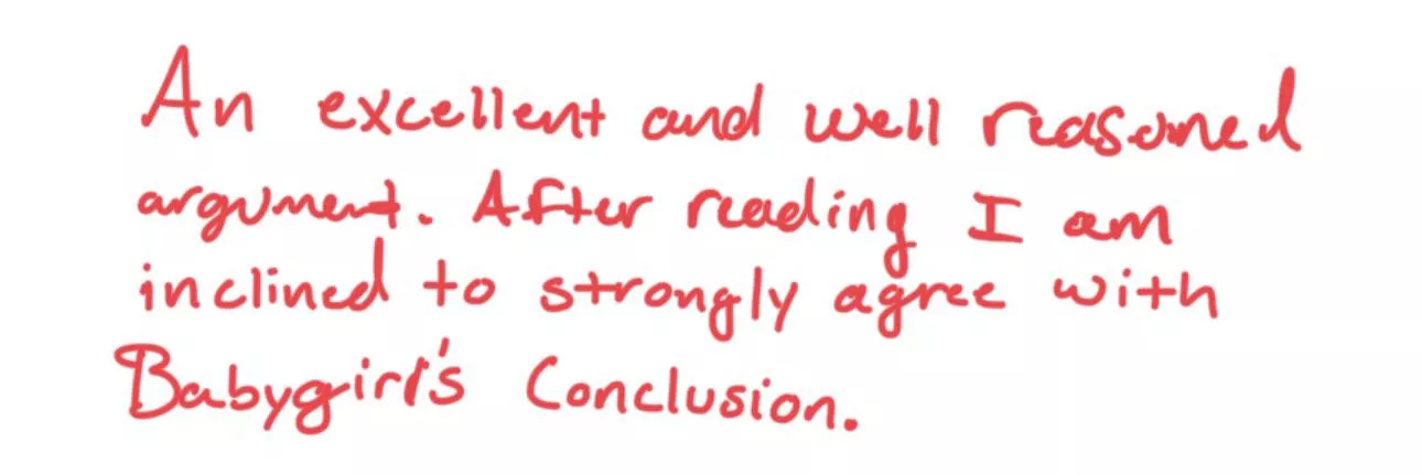 Inclined to strongly agree…