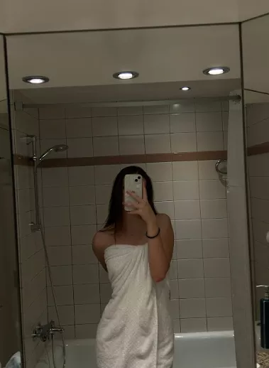 Morning, pale and horny girl