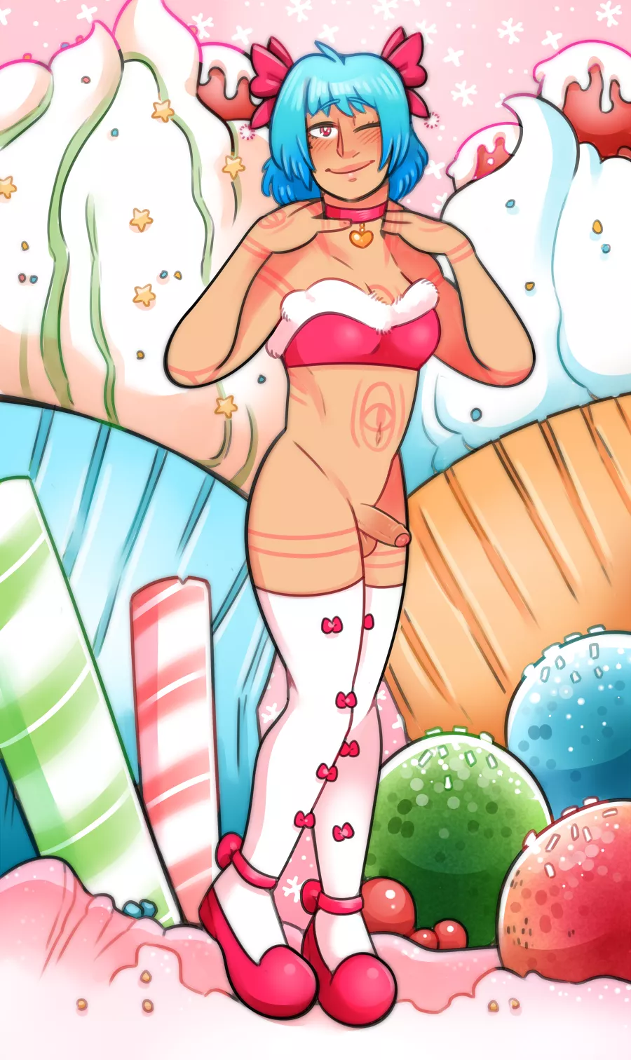 (OC) Tis the Season for a Satine Christmas Pin-up!