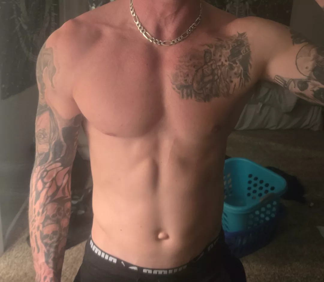 Post gym body shot
