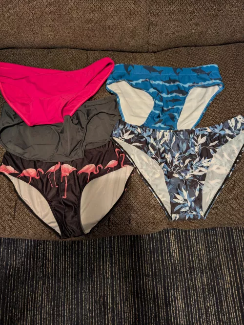 She picked out my cruise swimwear for next week!