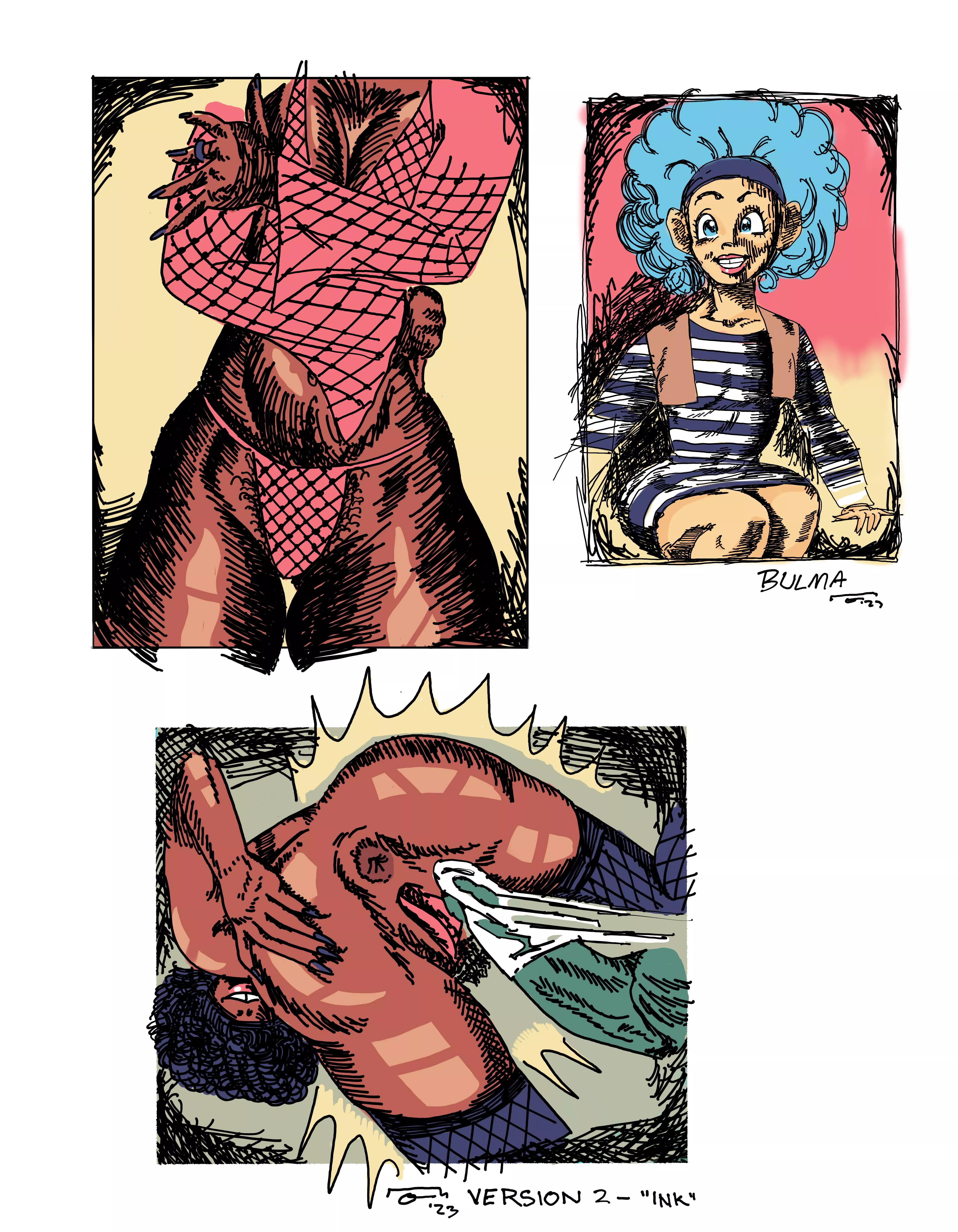 Some stream of consciousness iPad sketches, by me 