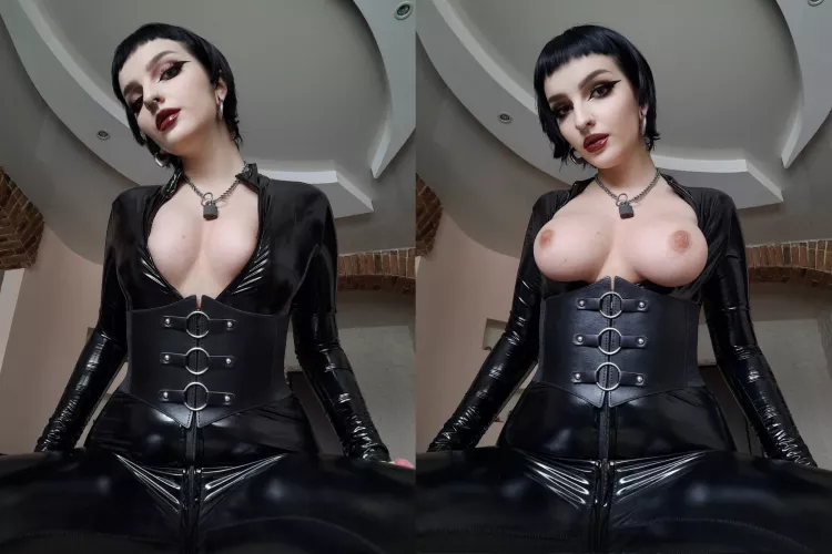 This catsuit hugs all the right curves… keep looking 😏