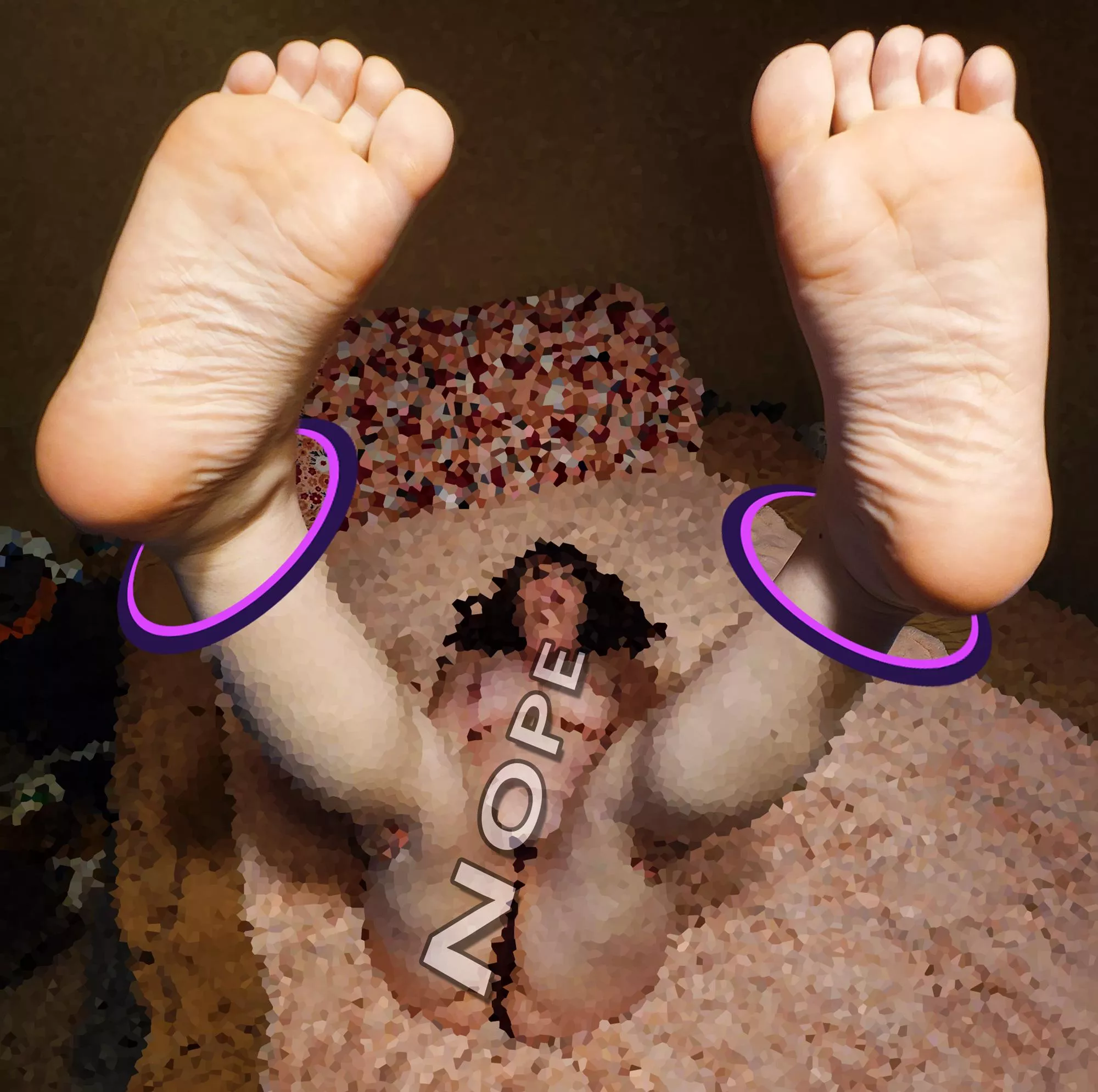 Too bad loser, you deserve nothing but feet