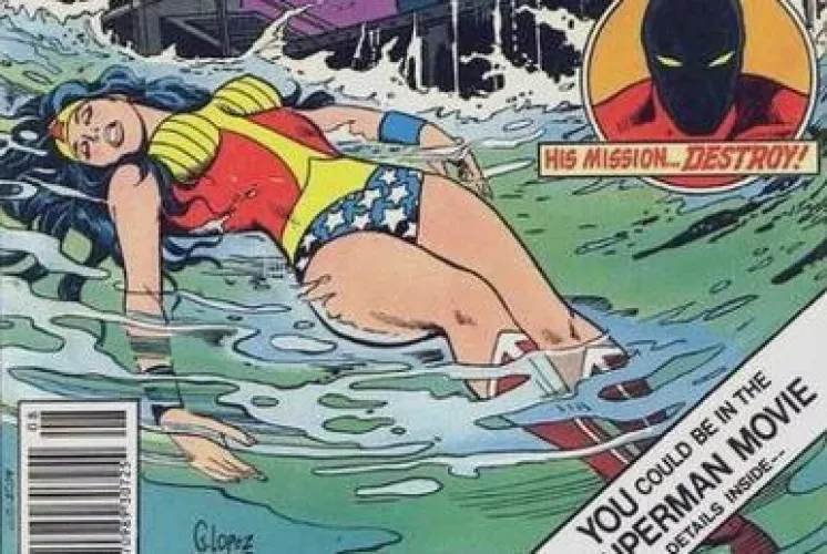Wonder Woman is unconscious