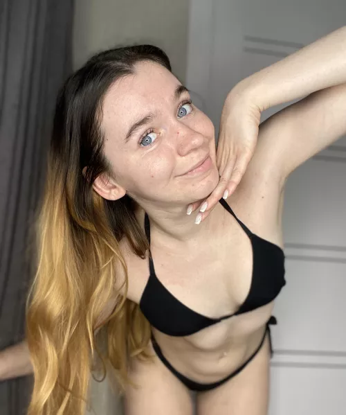 A pretty girl in a swimsuit, what more could you want?