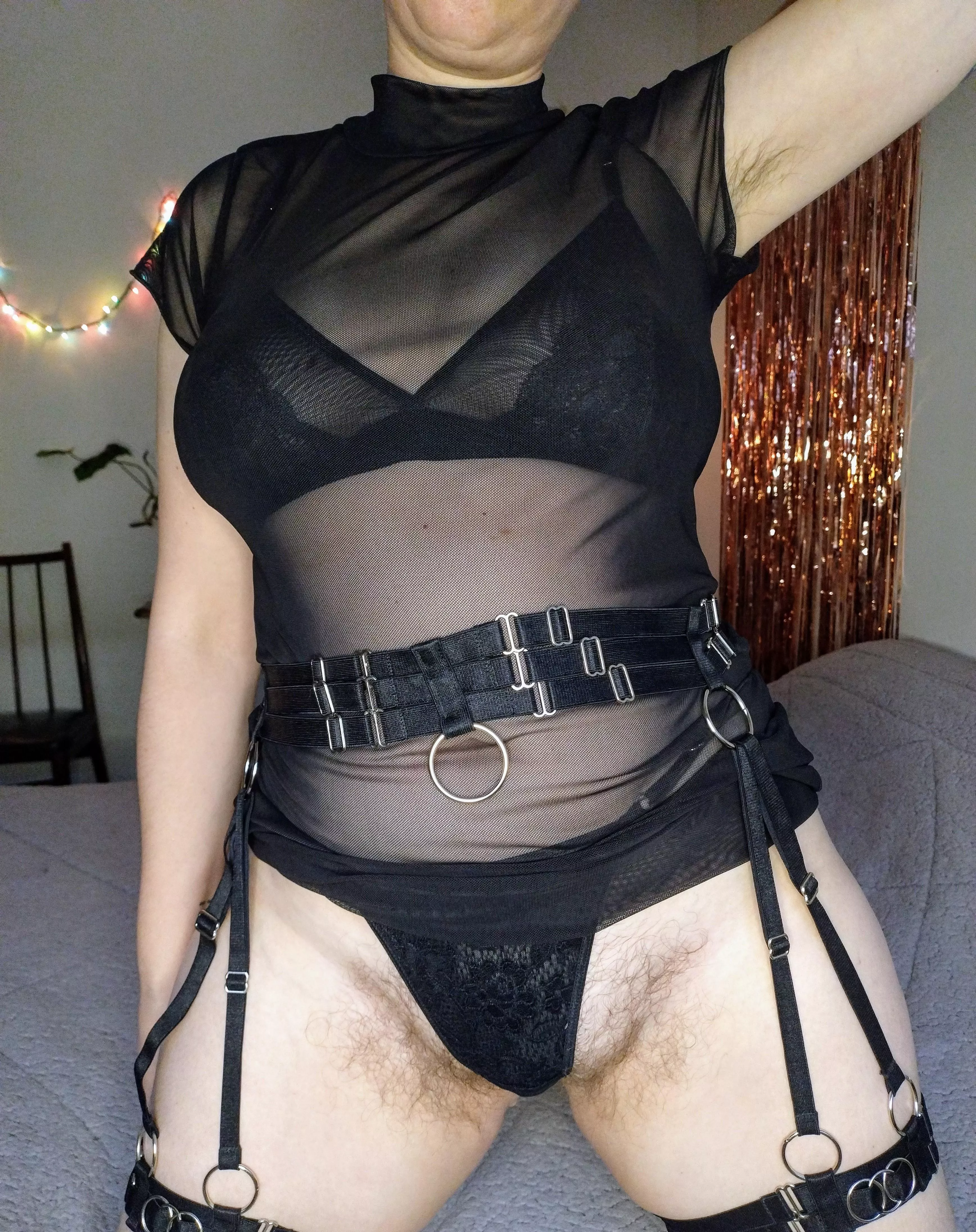 All hairy to contrast with the paleness 