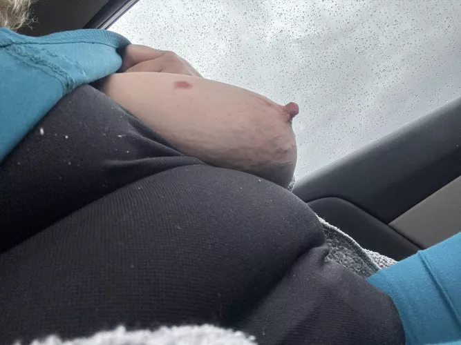 Average mom after her hospital shift