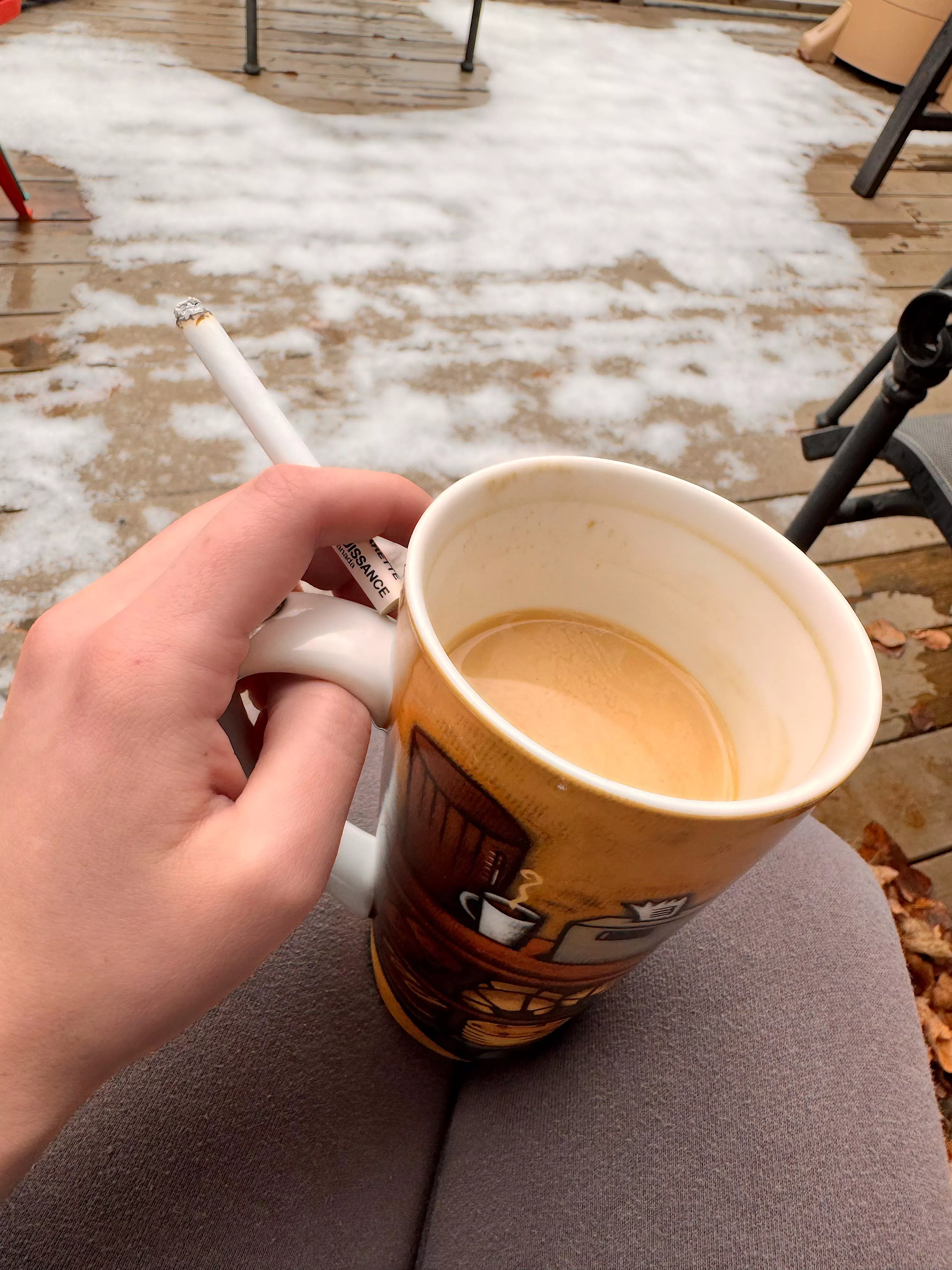 Coffee and a smoke
