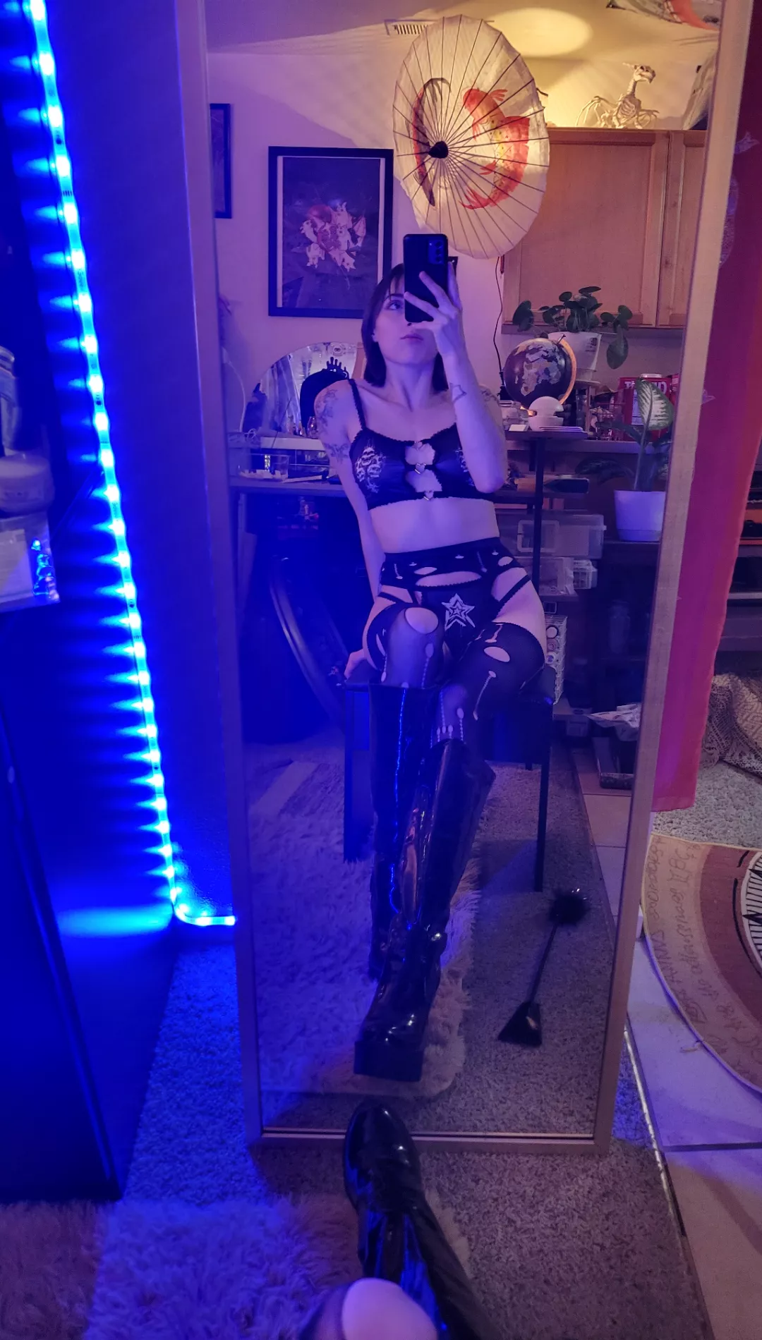 Do I look good in tall black boots? 