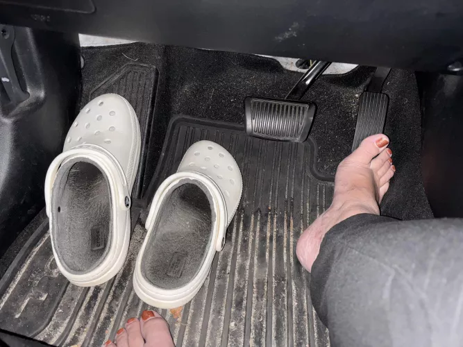 Driving Barefoot when it’s cold out