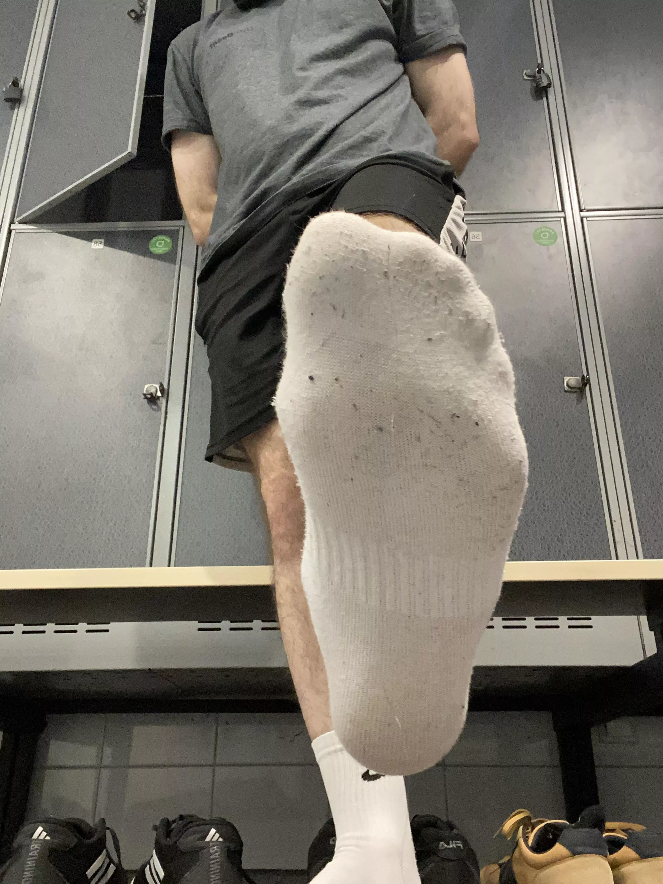 Heard white socks are your weakness 