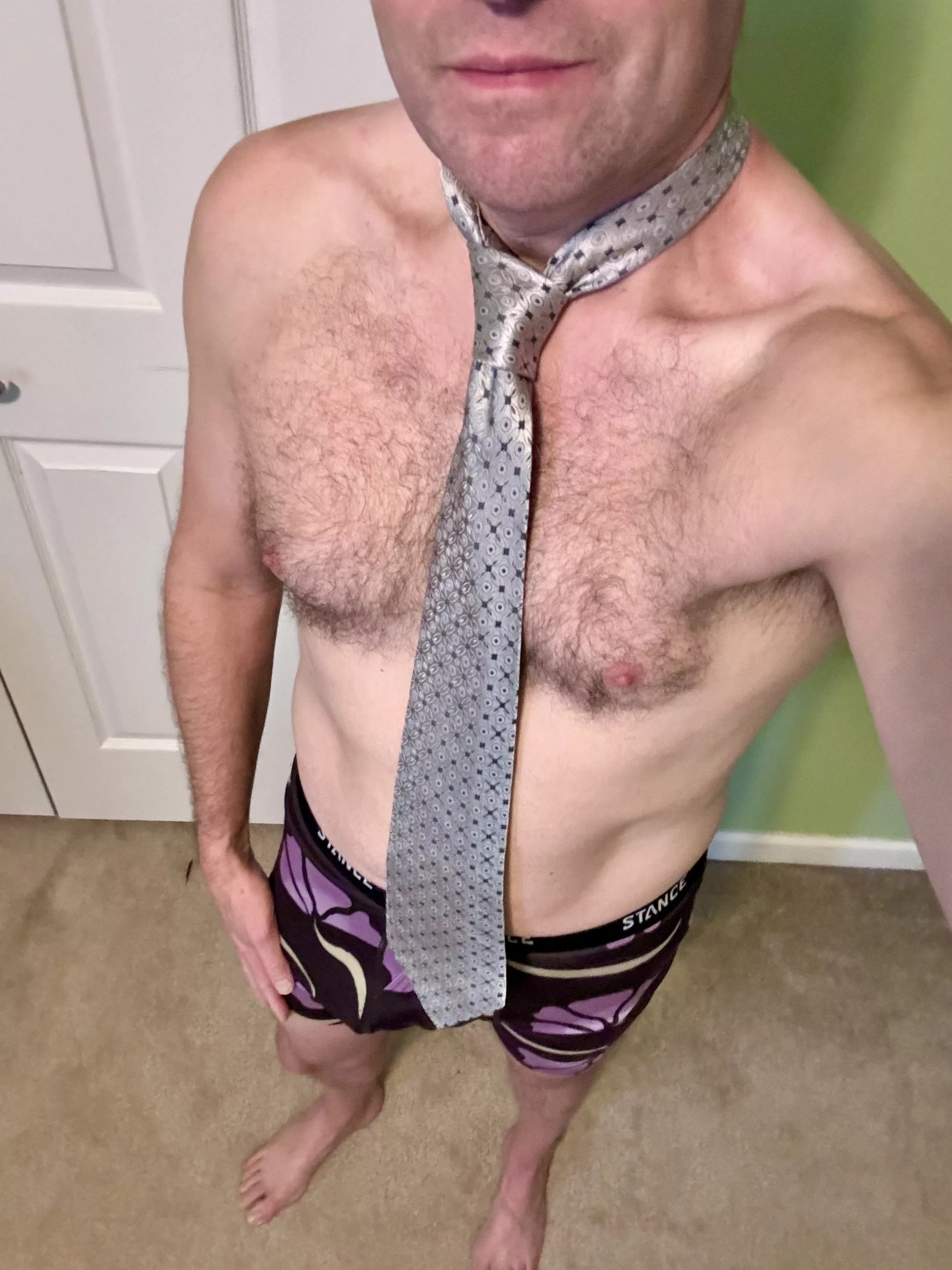 HR said we need to wear a tie when we work from home. 