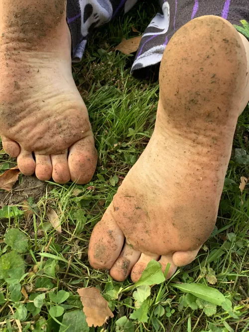 If you behave I just might let you lick my filthy feet clean 