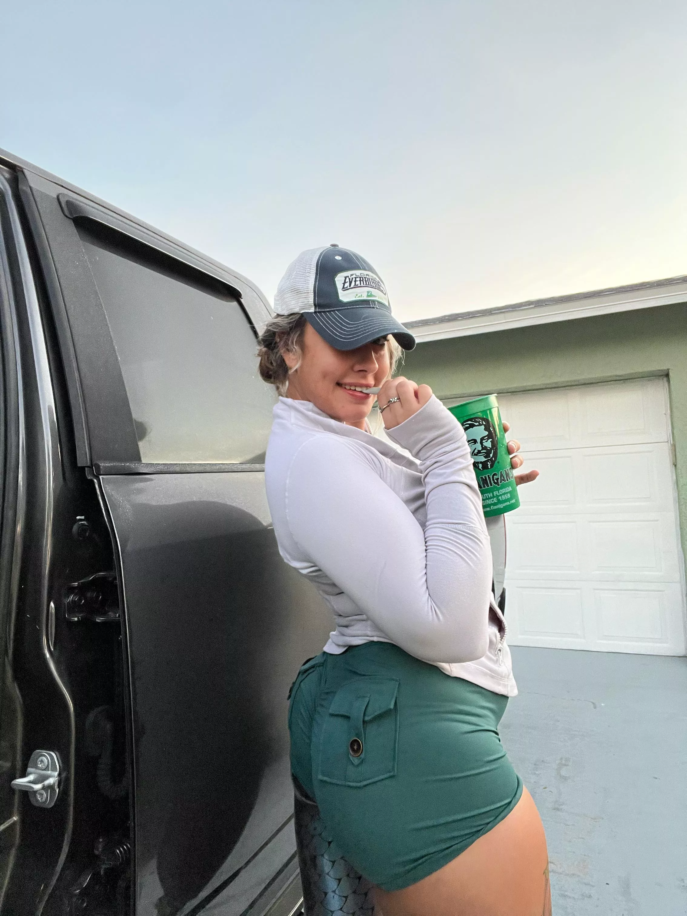 In the car or on the car 😉