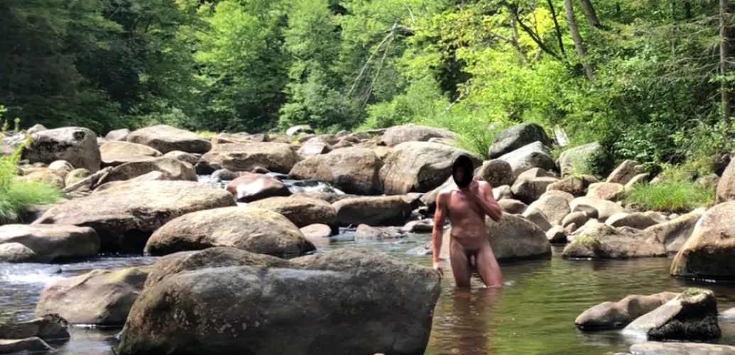 Longing for this again - a quick dip on a warm summer hike