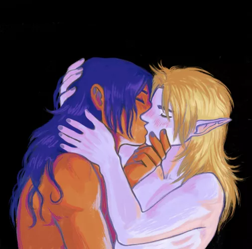 Oh boy, smooching time