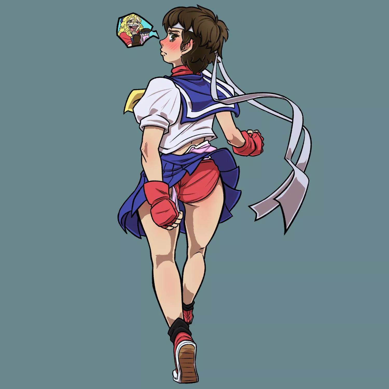 Sakura Picks Out Big Wedgie As She Gets Ready For Round 2