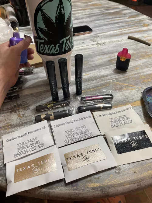 Texas Terps melted live resin diamonds 