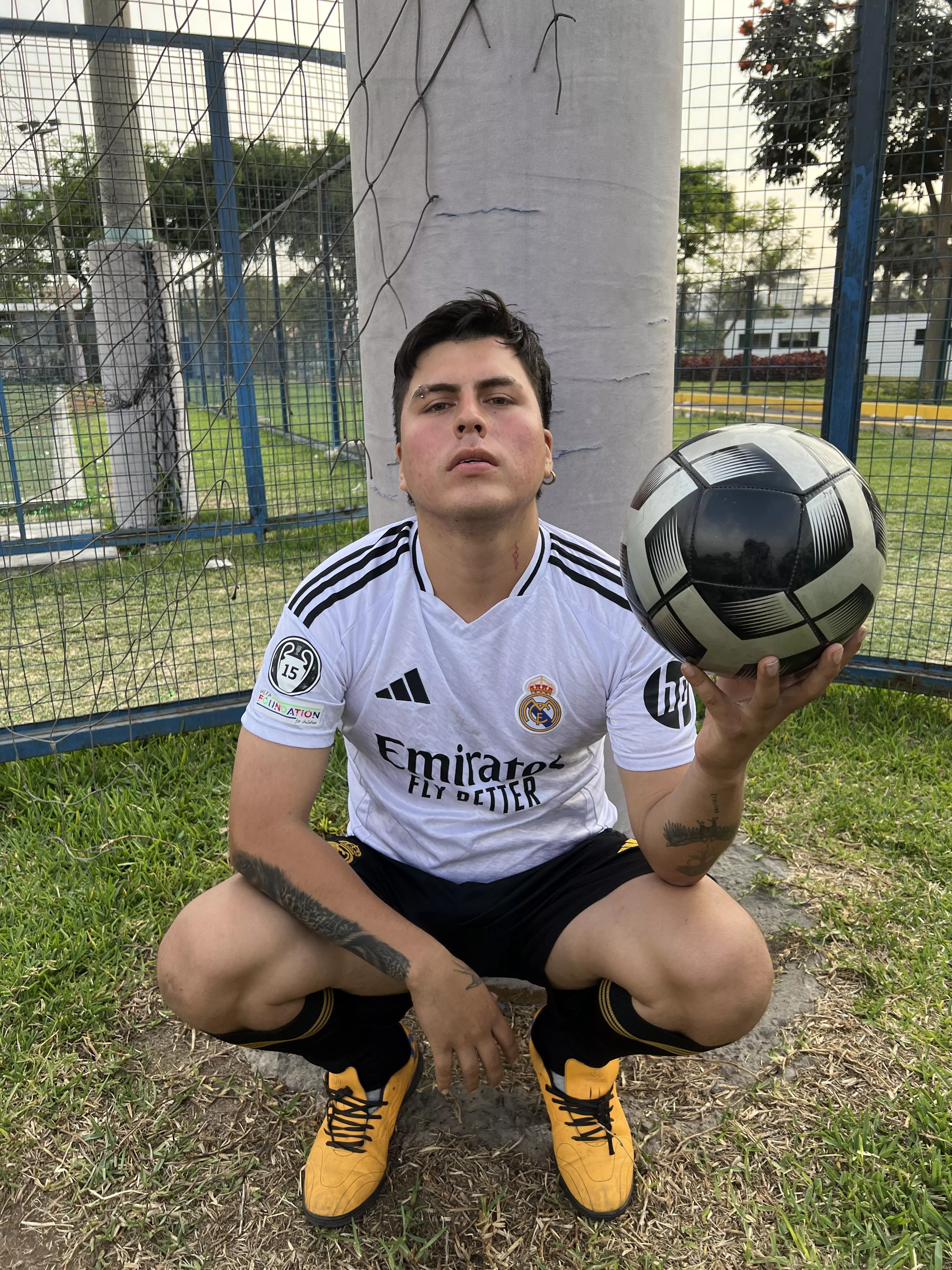 These sneakers go with me to every football match haha. Even though I clean them they always end up stinking