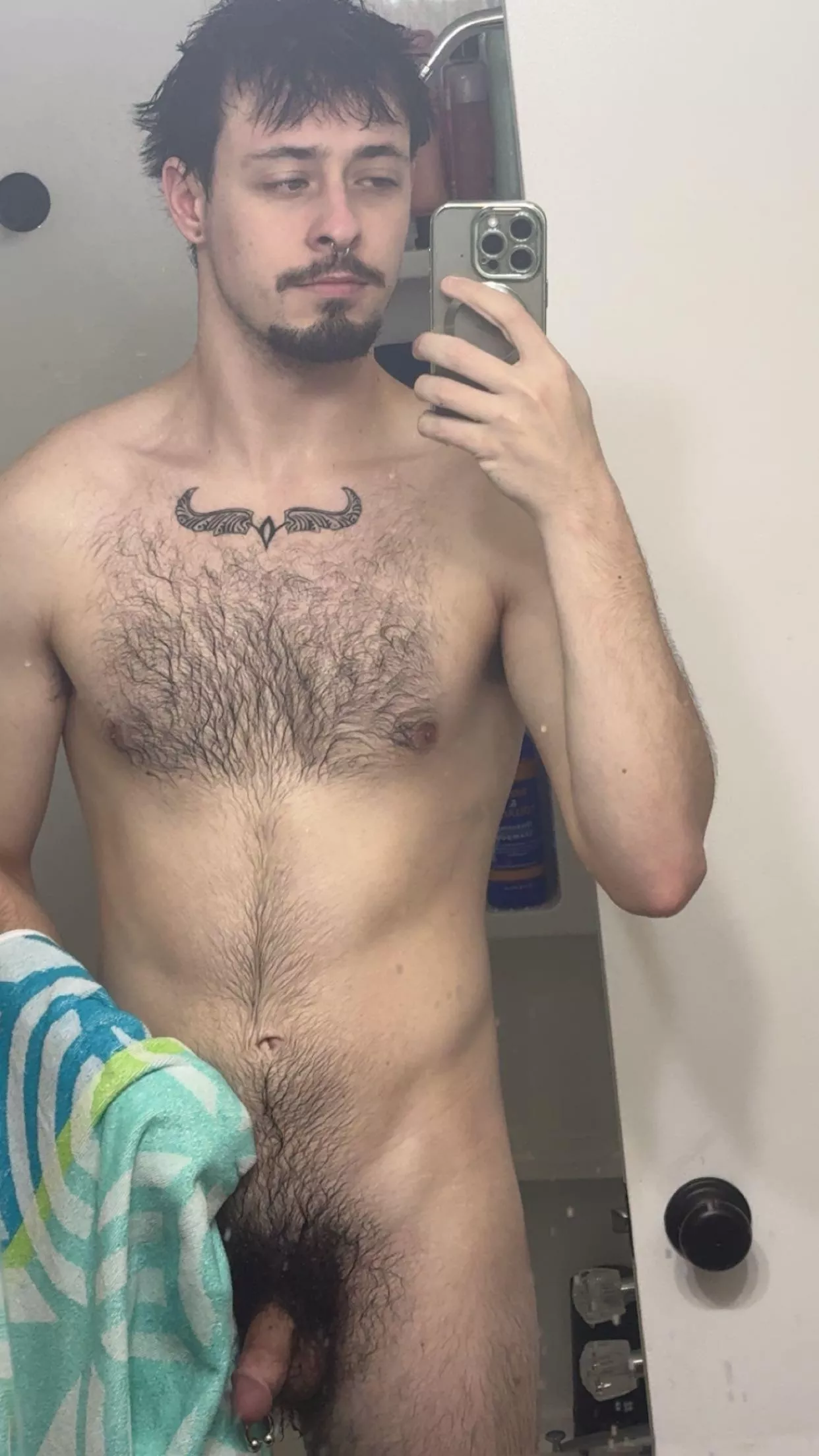 Who wants to come dry me off?