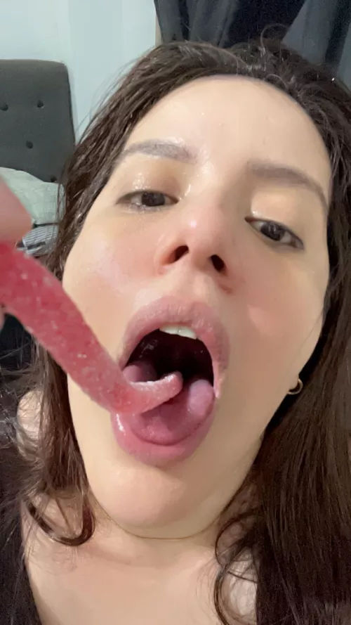 You will be squeezed down my throat and that you will feel a euphoric pleasure {f}