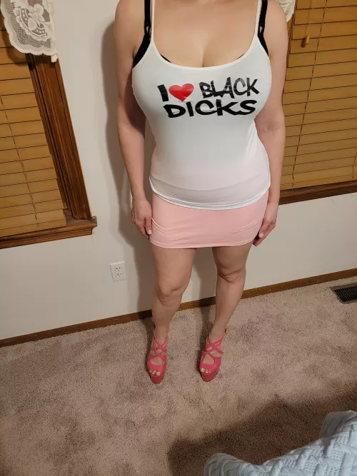 40 years old and still wearing tight short skirts.