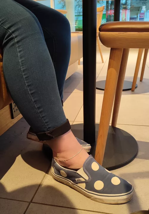 Always has it on show regardless of the outfit. You just never know if someone will pluck up the courage and ask!