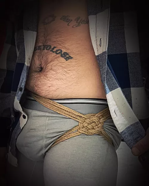 First attempt at TheDuchy woven hip harness 🩶