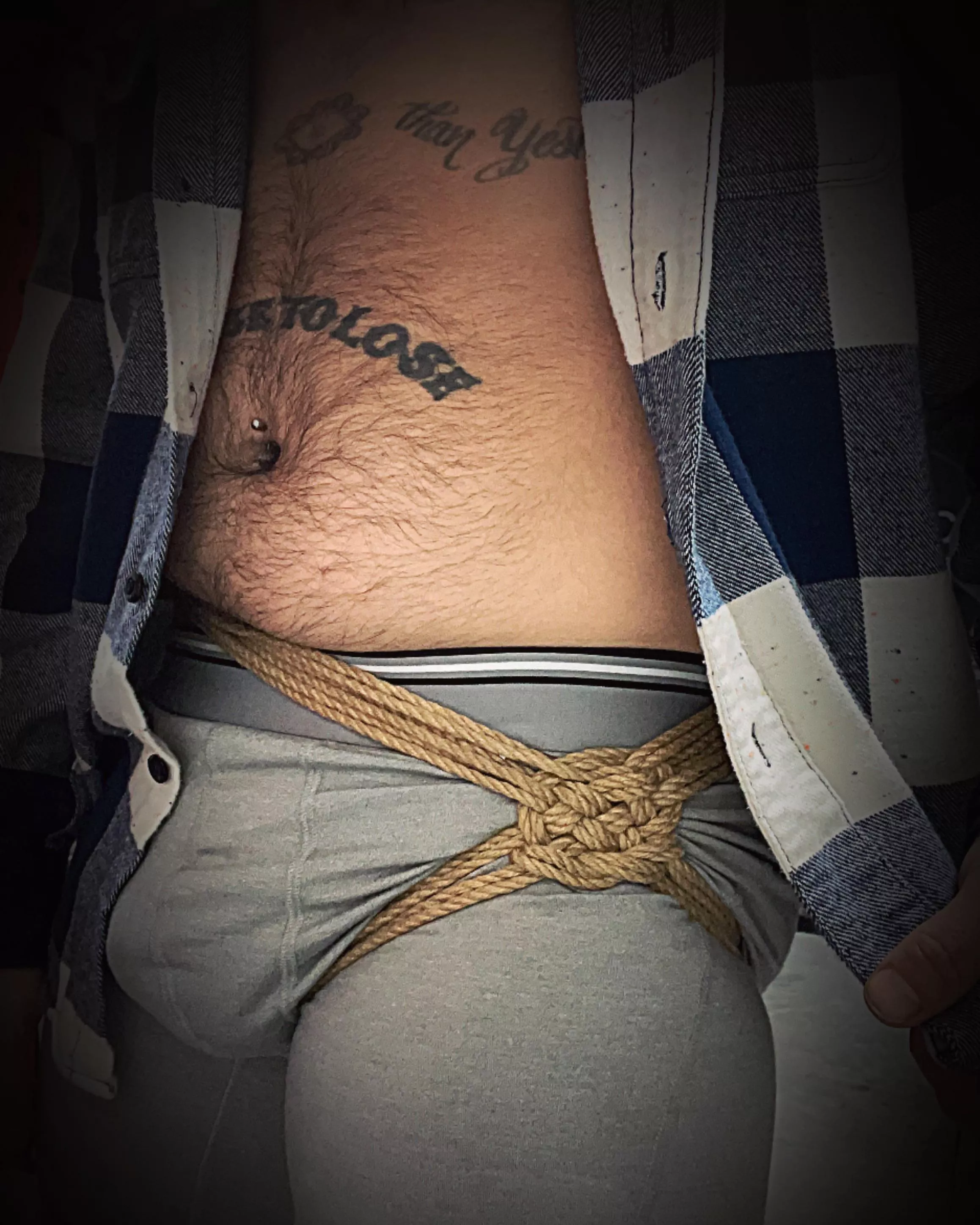 First attempt at TheDuchy woven hip harness 🩶