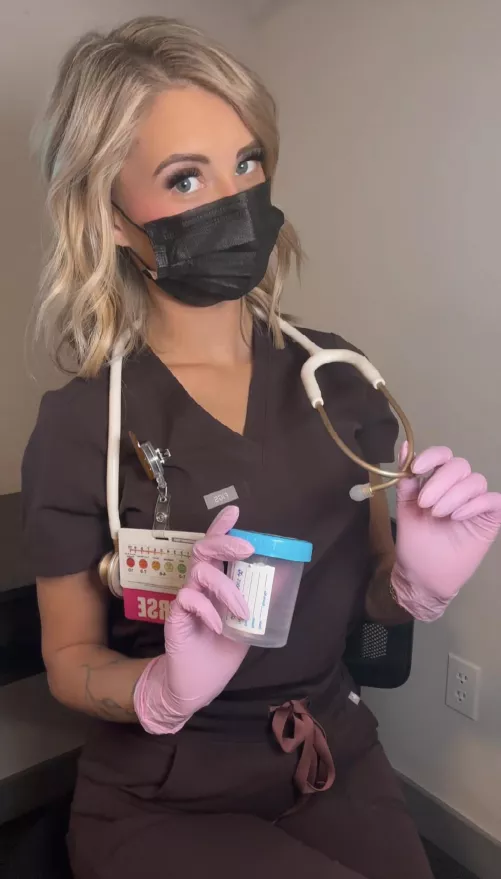 This pretty nurse wants to cure your horniness