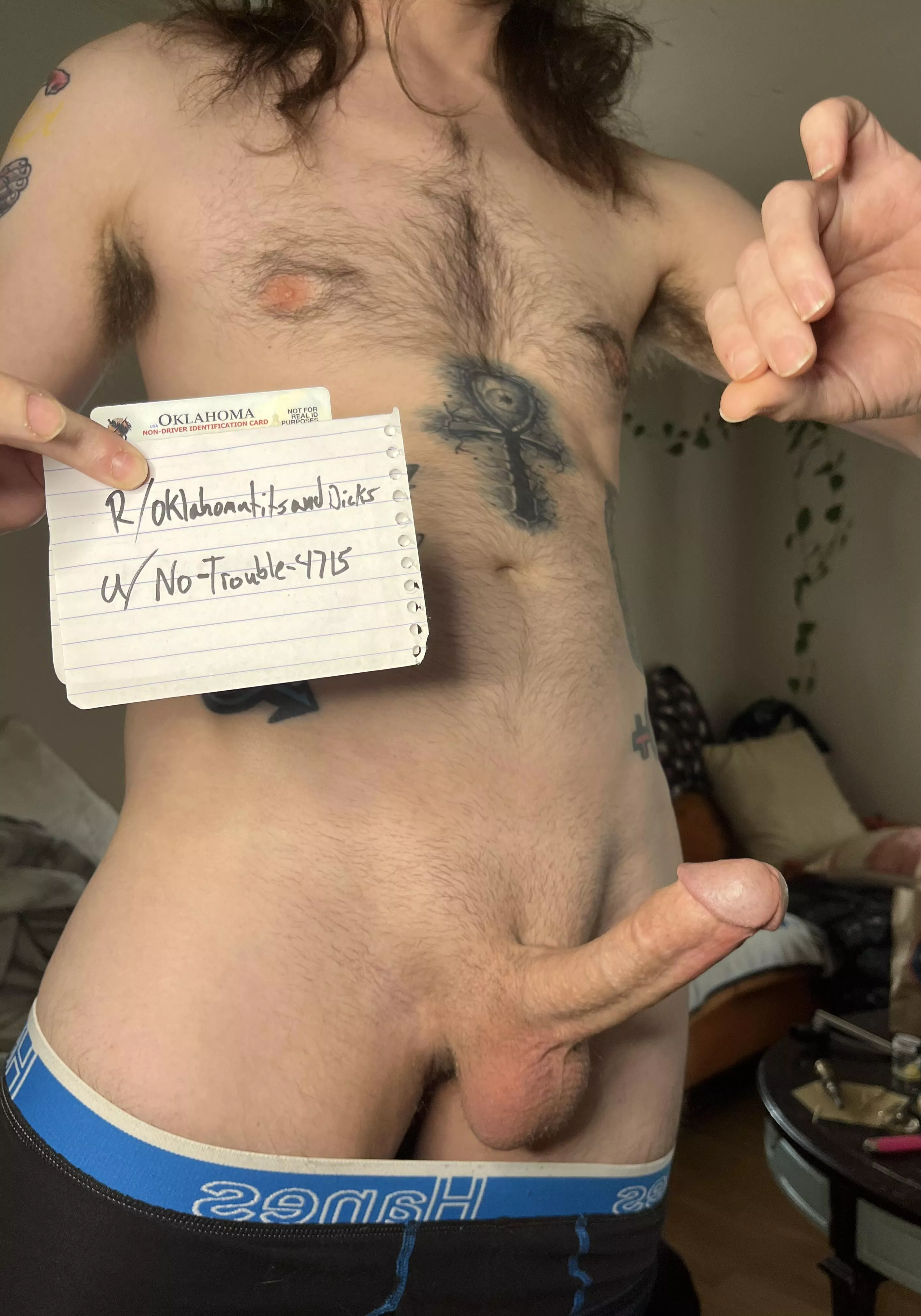 Was doing a verification pic for another group , but took a really nice cock pic. 