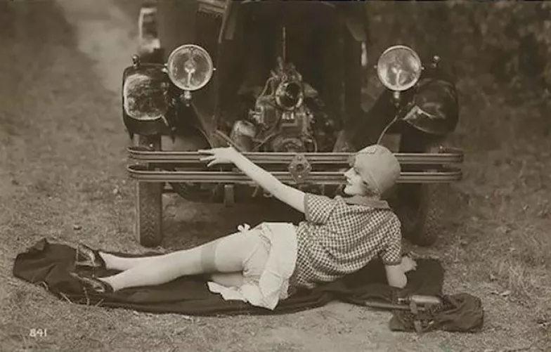 Gentlemen, With the introduction of the modern motorcar, it has become difficult to find mechanics with qualifications other than greasy fingers and familiarity with tools. I believe my recent employment of this lass has solved the problem well. Do not g