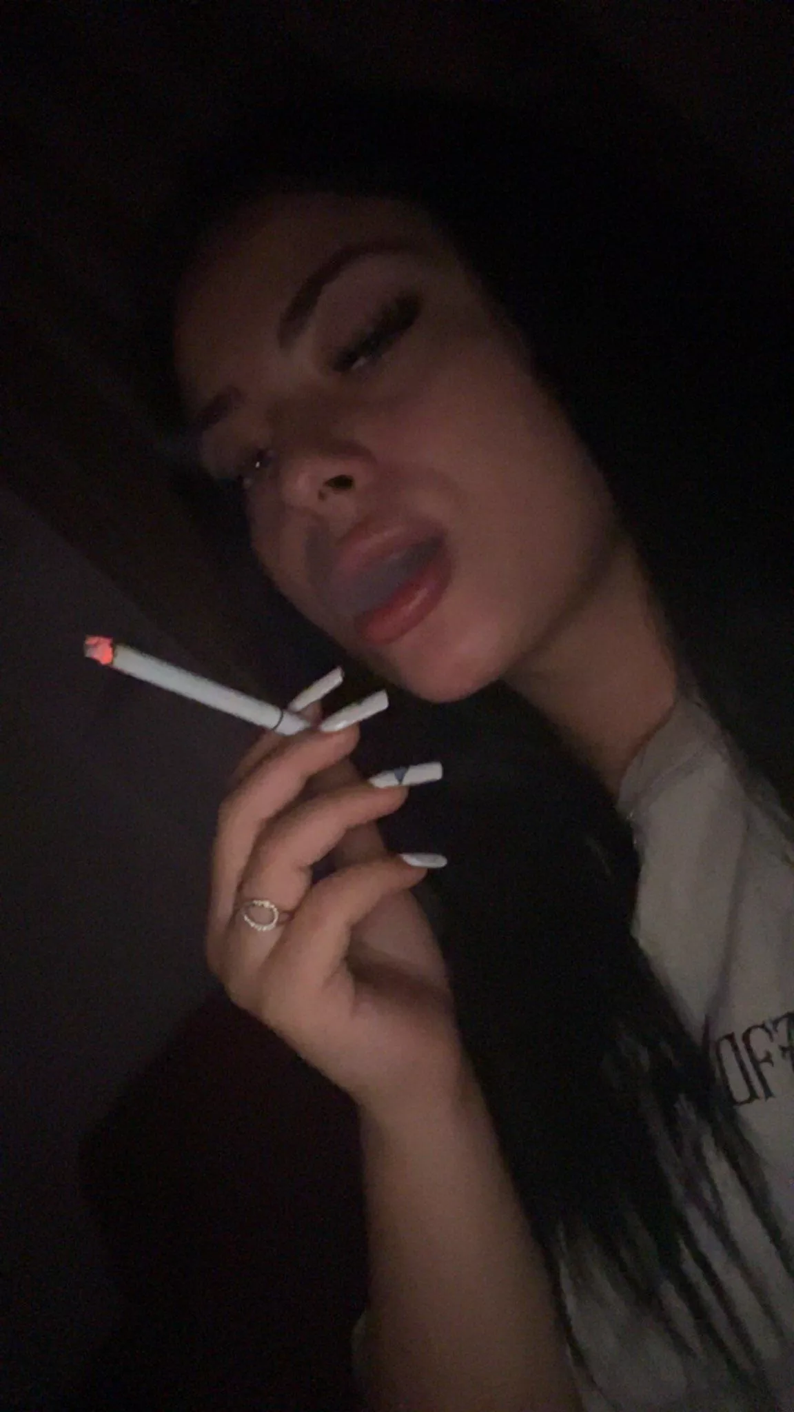 Getting ready to blow all this thick smoke right in your face!