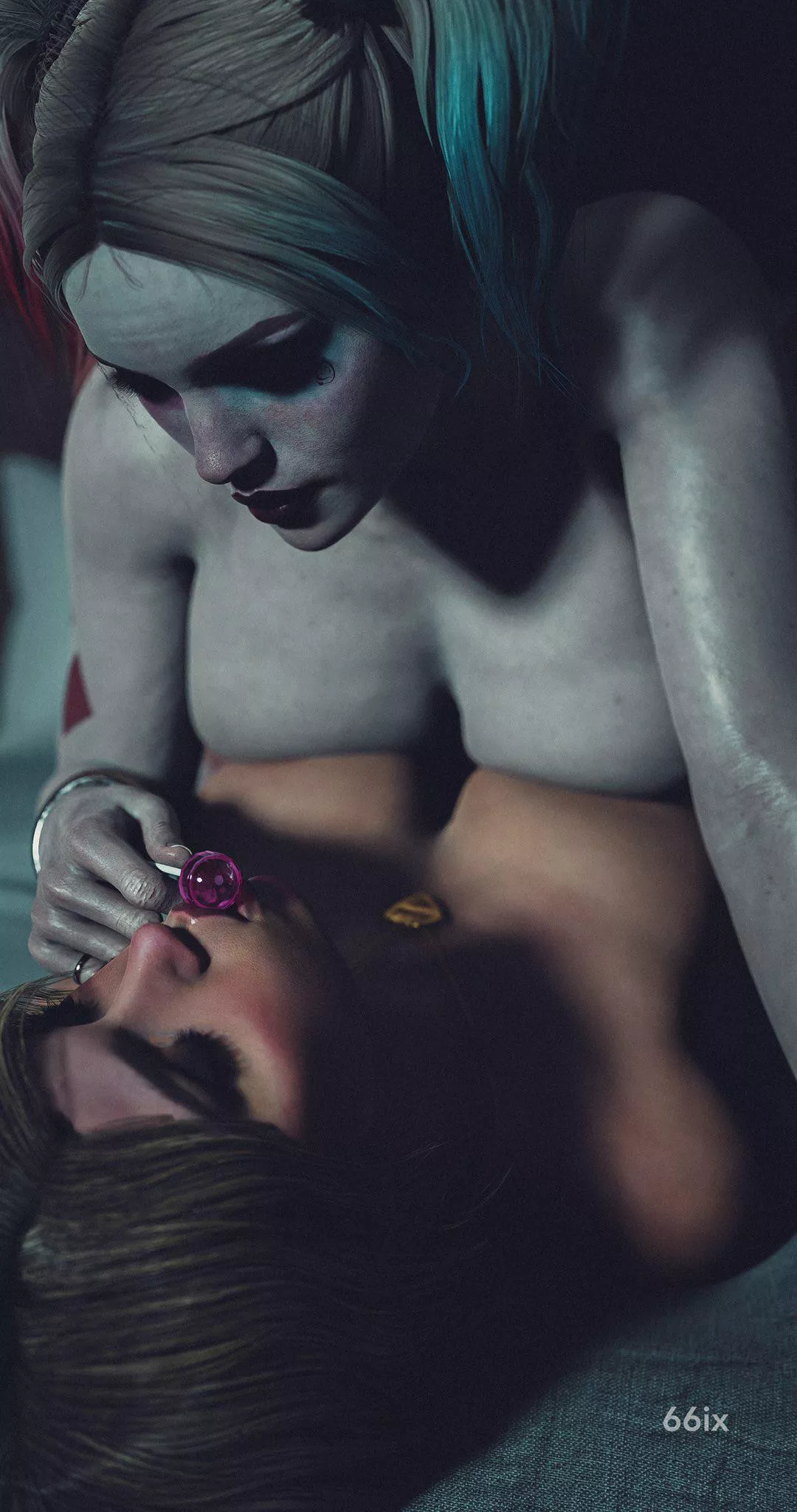 Harley Quinn Having Fun with Supergirl (66ix) 