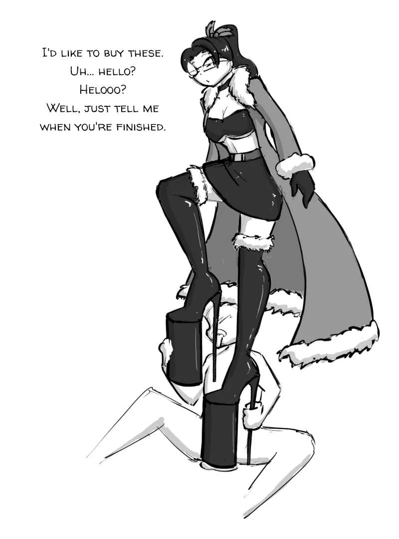 He's just doing customer service.