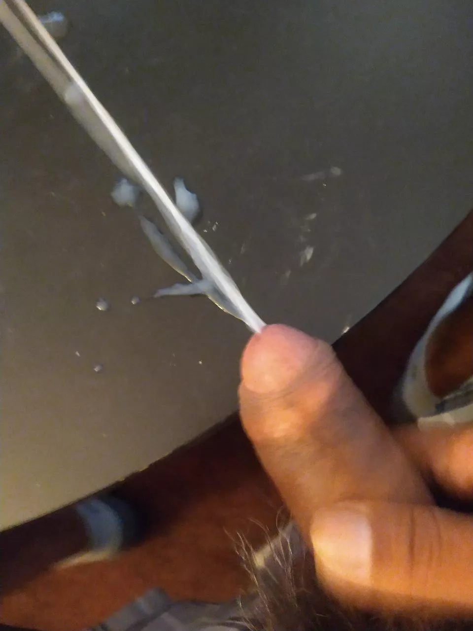 Hot cum to lube your ass