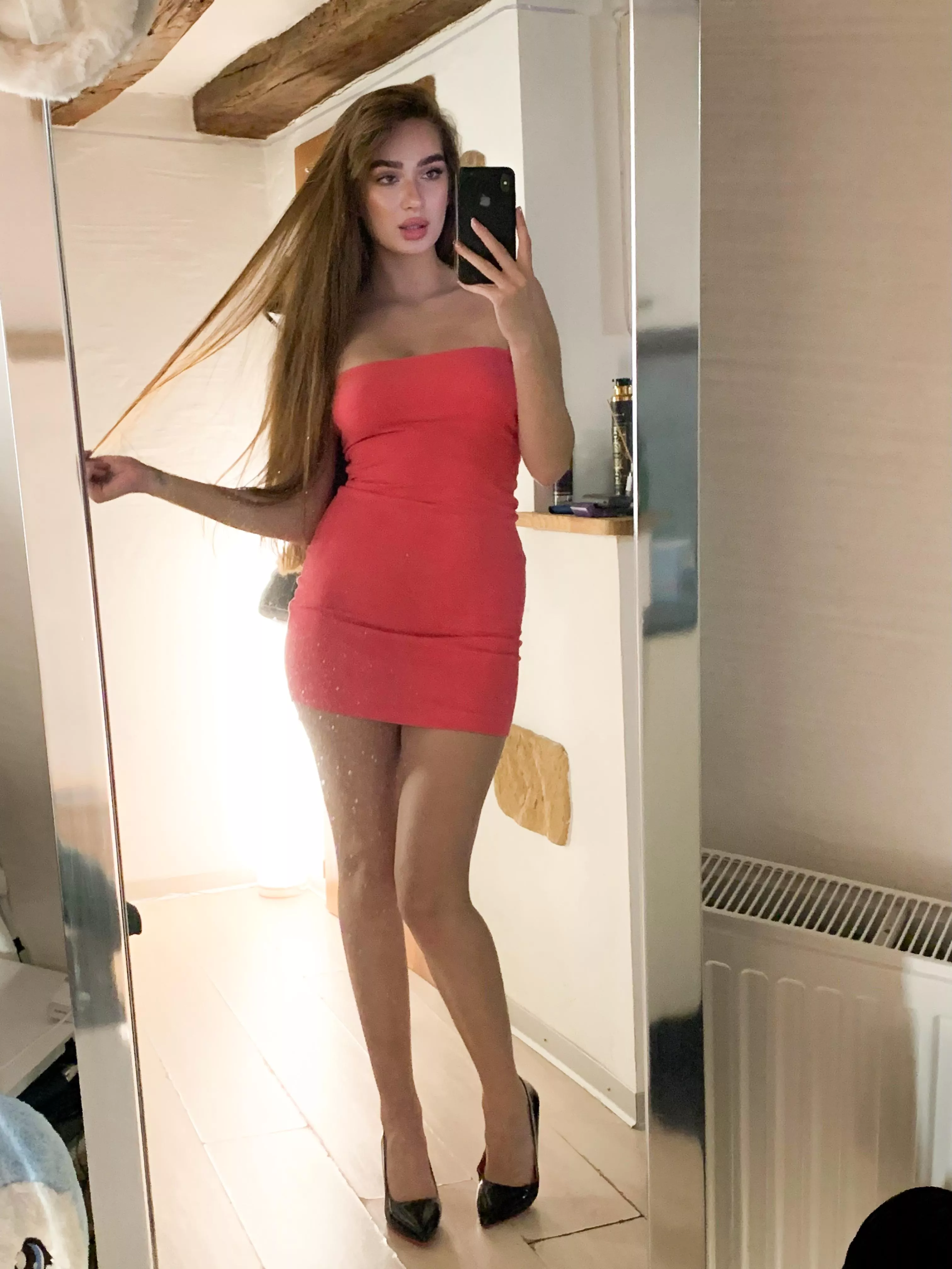 If I bent over to take something up off the floor, would you come up behind me?