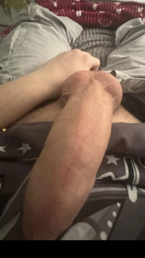 My unwashed cock and balls the other morning who wants to take a sniff.