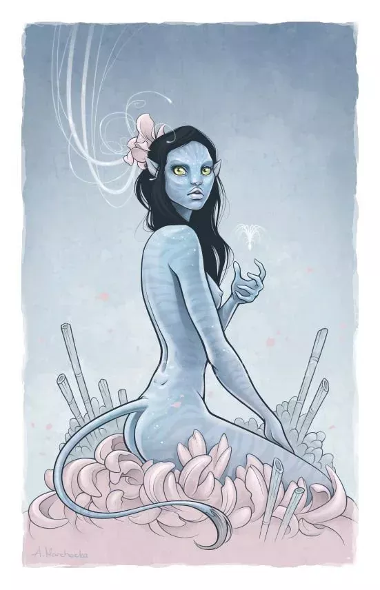 Nude Na'vi Girl (aleksandracupcake)