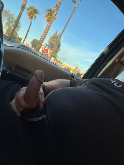 Sitting in my truck outside work horny 