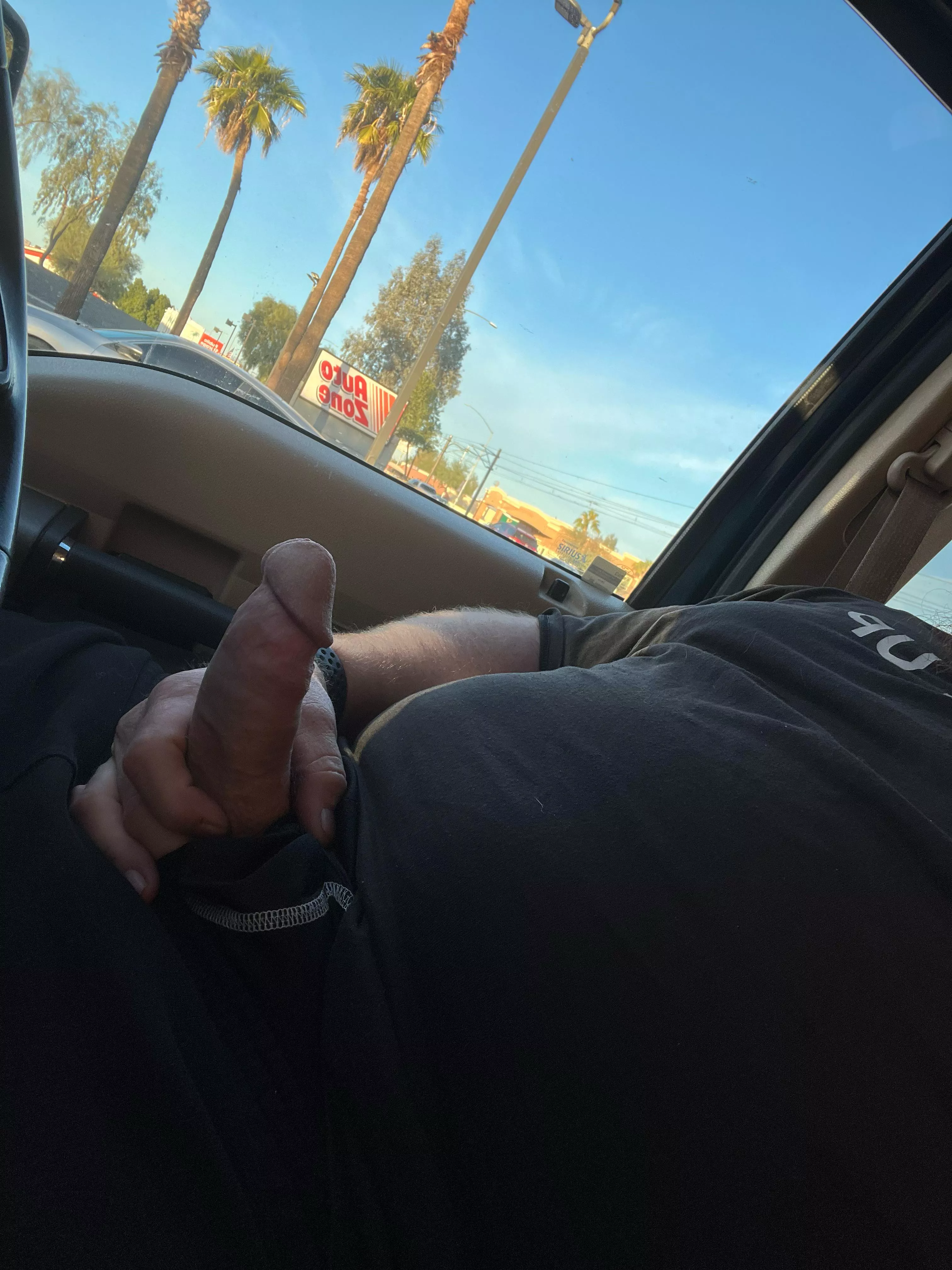 Sitting in my truck outside work horny 