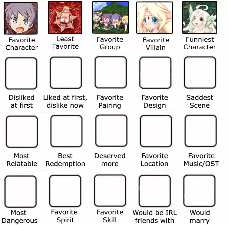 Sylph won! Okay this one is spicy; who is the character you DISLIKED at first but LIKE now?