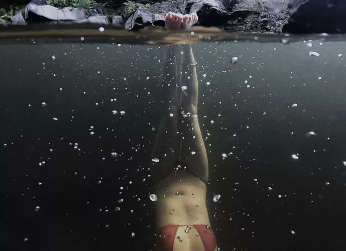 The BEST bikini for an early morning swim and freedive adventure!